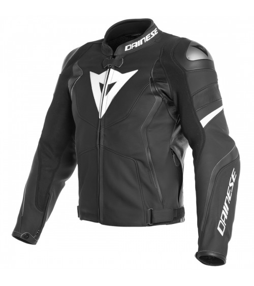 Dainese Avro 4 Black Matt / White Leather Jacket