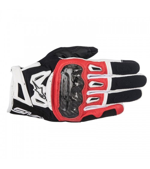 Alpinestars SMX-2 Air Carbon V2 Leather Black / Red / White Glove