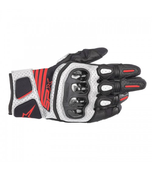 Alpinestars SP X Air Carbon V2 Black / White / Red Fluo Glove