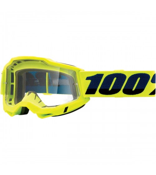 100% Accuri 2 Fluo Yellow Clear Lens Goggle