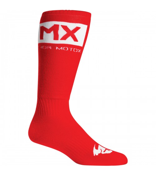 Thor MX Sock Red / White
