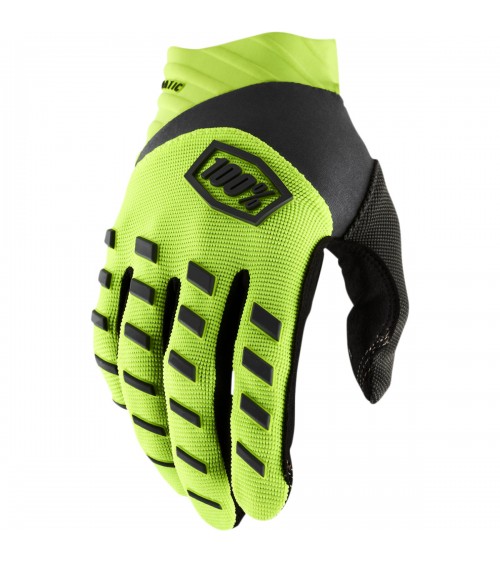 100% Airmatic Fluo Yellow / Black Glove