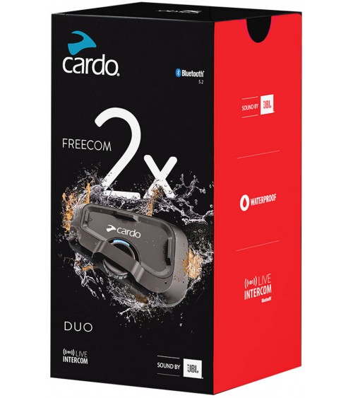 Cardo Freecom 2X Duo Pack Duplo Sistema de Comunicação