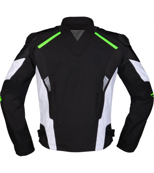 Modeka Lineos Black / White / Green Jacket