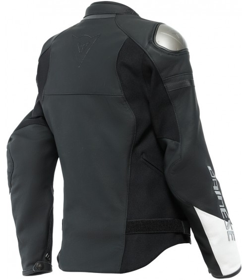 Dainese Rapida Lady Black / White Leather Jacket