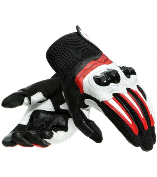 Dainese Mig 3 Unisex Black / White / Red Leather Glove