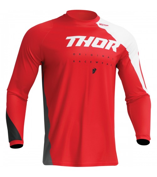 Thor Sector Edge Red / White  Jersey