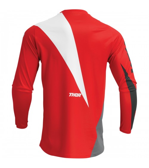 Thor Junior Sector Edge Red / White Jersey