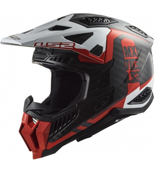 LS2 MX703 X-Force Victory Carbon Red / White