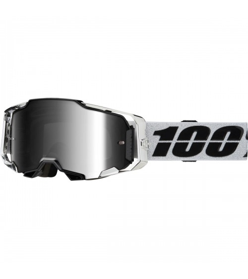 100% Armega Altac Silver Mirror Lens Goggle
