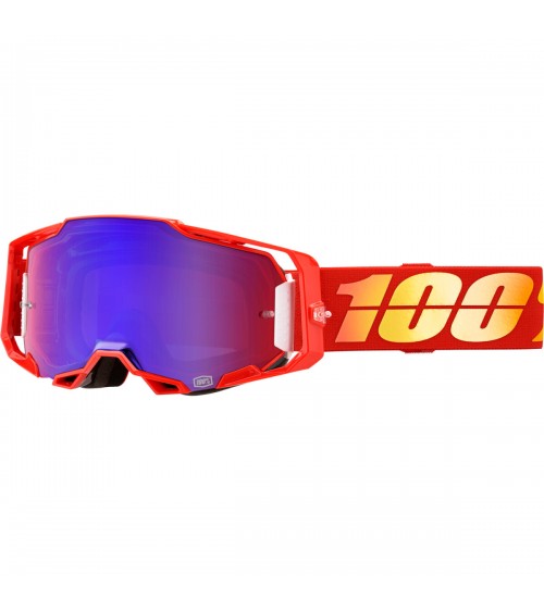 100% Armega Nuketown  Red / Blue Mirror Lens Goggle
