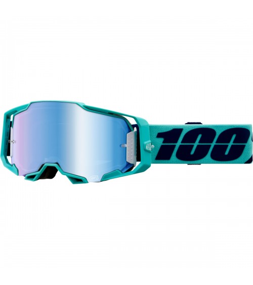 100% Armega Esterel Blue Mirror Lens Goggle