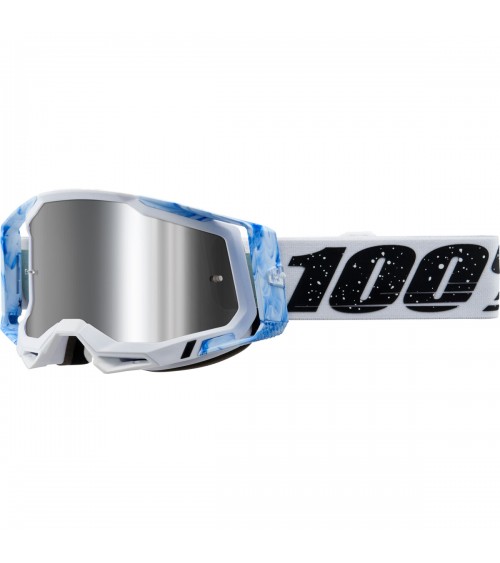100% Racecraft 2 Mixos Silver Flash Mirror Lens Goggle