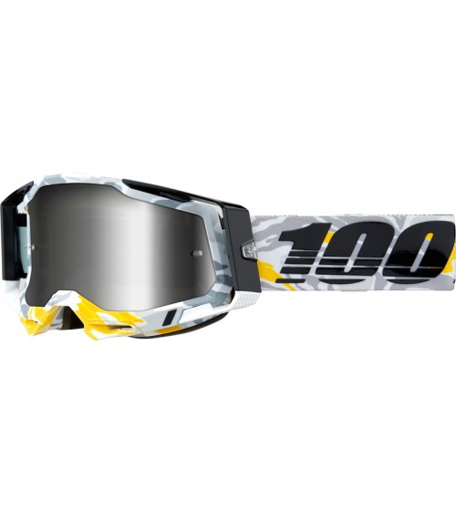 100% Racecraft 2 Korb Silver Mirror Lens Goggle