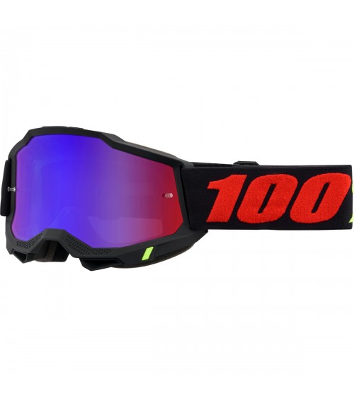 100% Accuri 2 Morphuis Red/Blue Mirror Lens Goggle