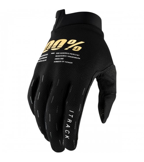 100% iTrack Junior Black Glove