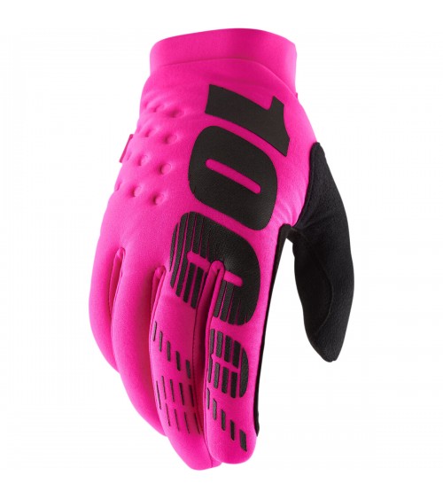 100% Brisker Neon Pink Glove