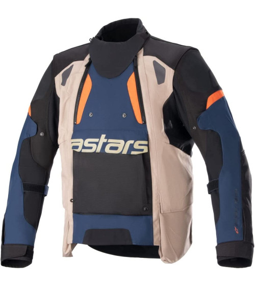 Alpinestars Halo Drystar Dark Blue / Dark Khaki / Flame Orange  Jacket