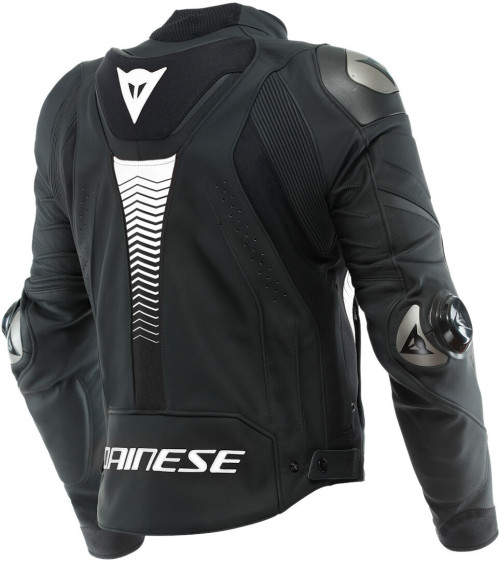 Dainese Super Speed 4 Black Matt / White Leather Jacket