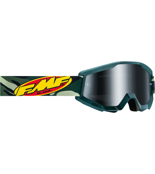 FMF Goggle Powercore Assault Camo Mirror Silver Lens