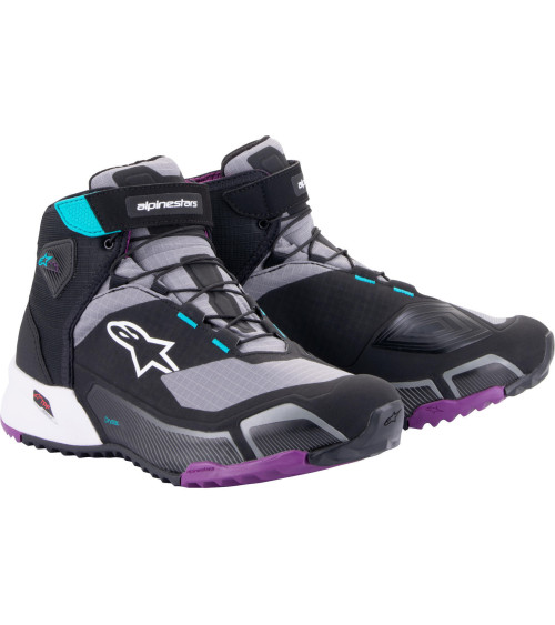 Alpinestars Stella CR-X Drystar Black / Gray / Purple Shoe