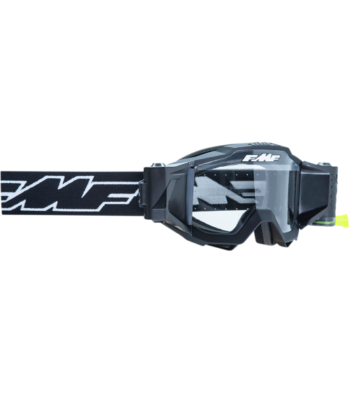 FMF Goggle Youth Powerbomb Film System Rocket Black Clear Lens