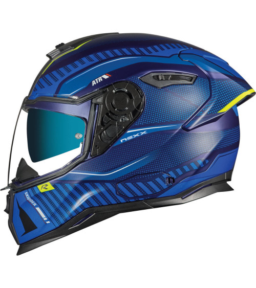 Nexx SX100R Skidder Blue / Neon Matt