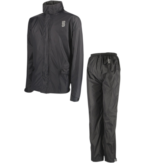 OJ System Two-Piece Rainsuit Black