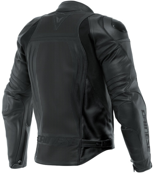 Dainese Racing 4 Perf. Black / Black Leather Jacket