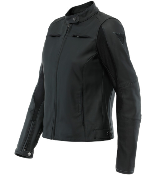 Dainese Razon 2 Black Leather Jacket Lady