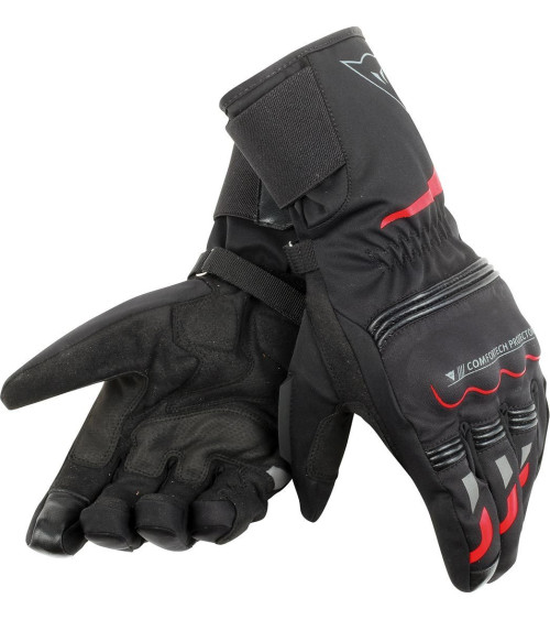 Dainese Tempest Unisex D-Dry Black / Red Long Glove