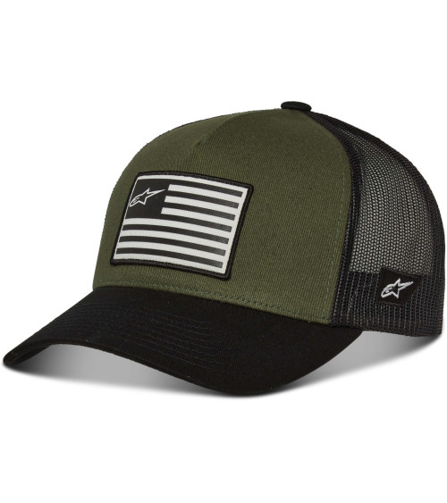 Alpinestars Flag Black / Green Snapback Cap