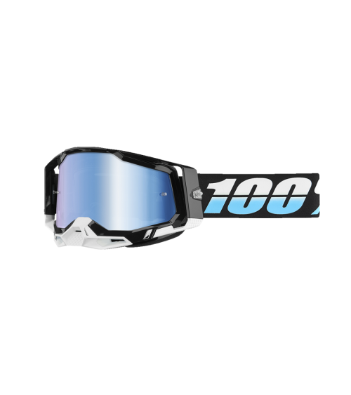 100% Racecraft 2 Arkana Blue Mirror Lens Goggle