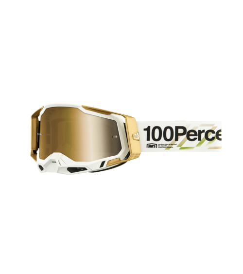 100% Racecraft 2 Succession True Gold Mirror Lens Goggle