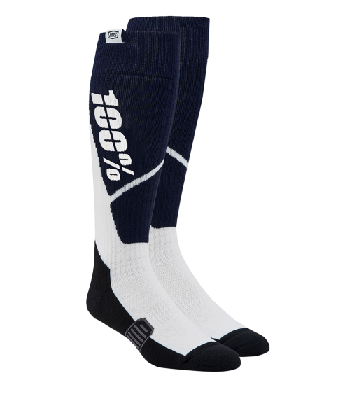 100% Comfort Moto Torque Navy / White Socks