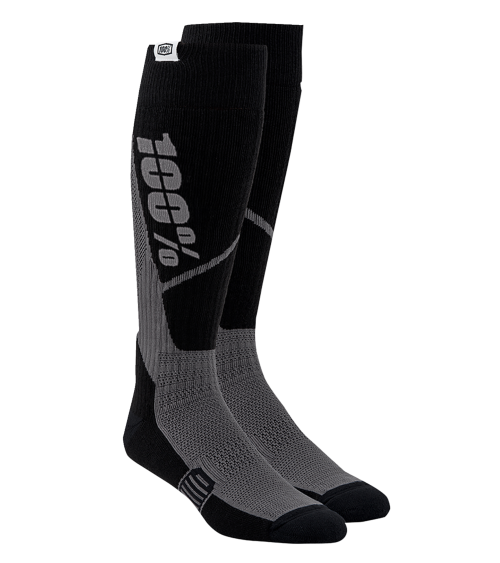 100% Comfort Moto Torque Black Socks