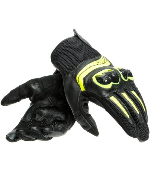 Dainese Mig 3 Unisex Black / Fluo Yellow Leather Glove