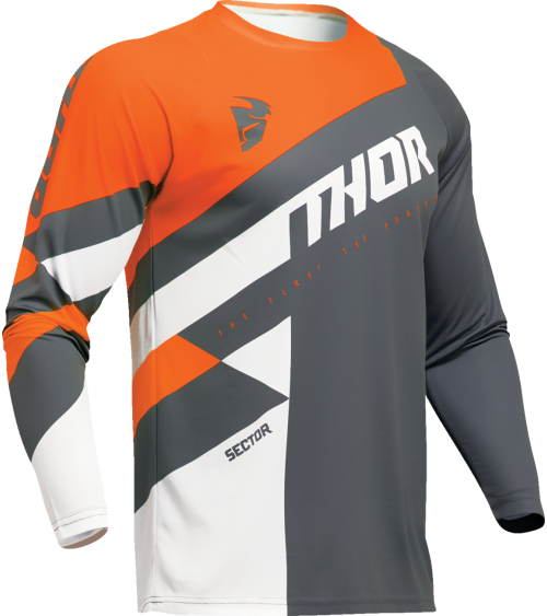 Thor Sector Checker Charcoal / Orange  Jersey