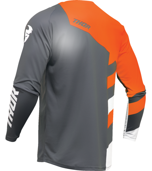 Thor Junior Sector Checker Charcoal / Orange Jersey