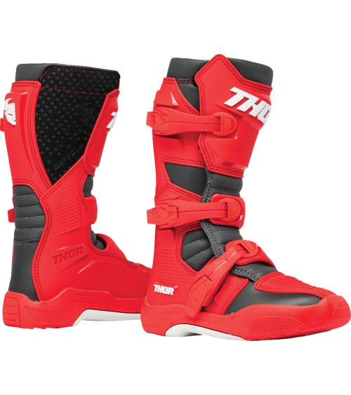 Thor Junior Blitz XR Red / Charcoal Boots