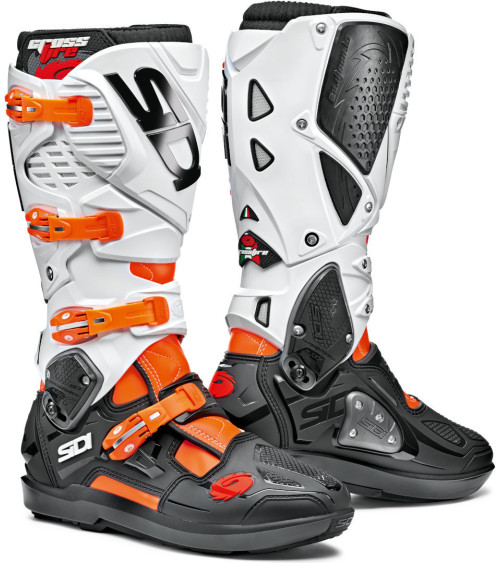 Sidi Crossfire 3 SRS Fluo Orange / Black / White Boots