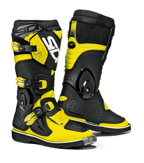 Sidi Flame Fluo Yellow / Black Youth Boots