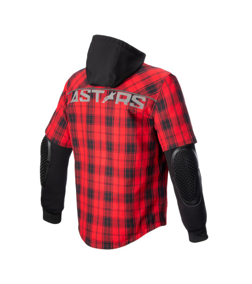 Alpinestars MO.ST.EQ. Tartan Flame Red / Black Jacket