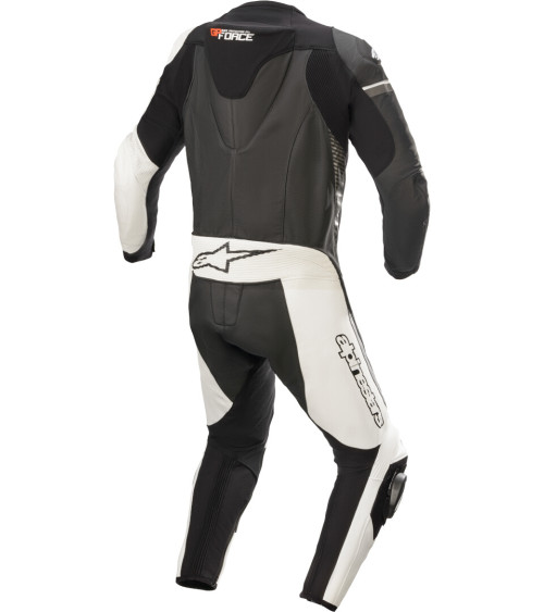Alpinestars GP Force Phantom 1PCS Leather Suit Black / White / Metallic Grey
