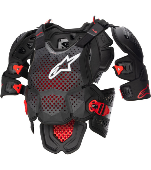 Alpinestars A-10 V2 Black / Anthracite / Red Chest Protector