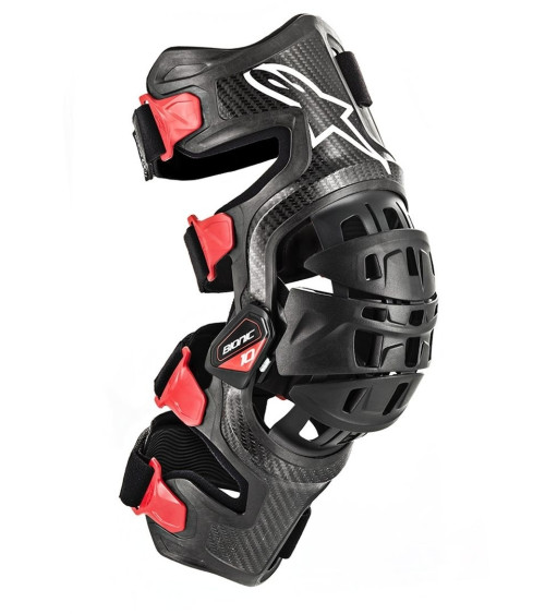 Alpinestars Bionic 10 Carbon Black / Red Knee Brace Right