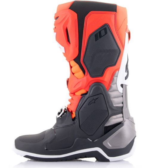 Alpinestars Tech 10 Black / Red  Fluo / Orange Fluo / White Boot