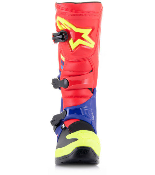 Alpinestars Tech 3 Bright Red / Dark Blue / Yellow Fluo Boot