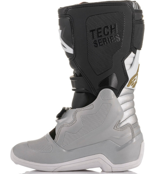 Alpinestars Junior Tech 7S Black / Silver / White / Gold Boot
