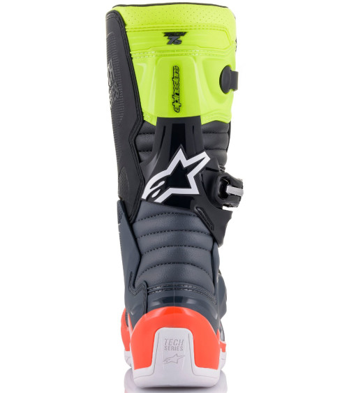 Alpinestars Junior Tech 7S Black / White / Orange Fluo Boot
